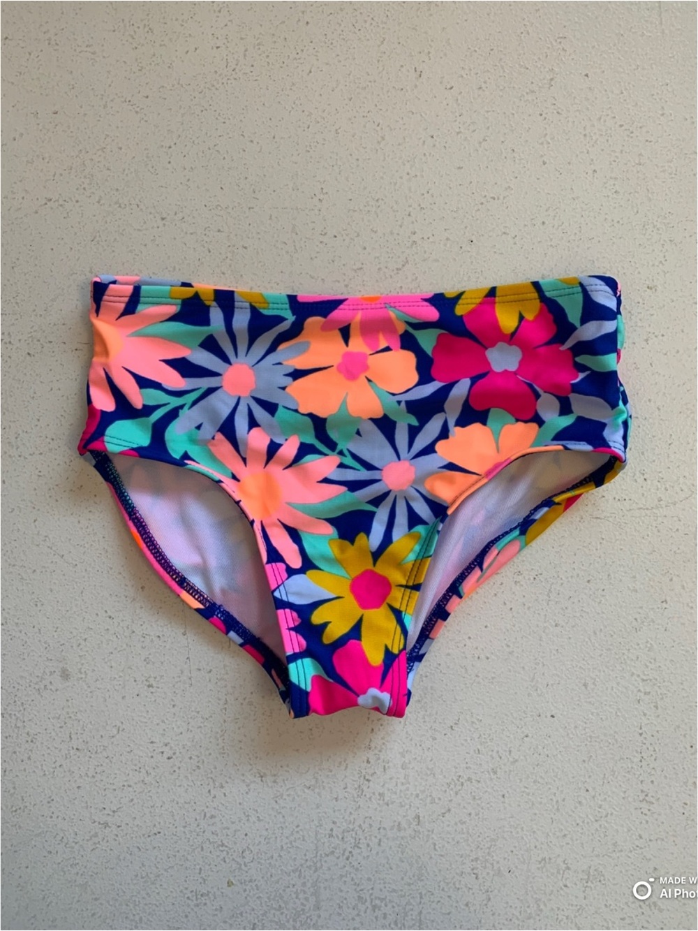 Cat & Jack Colorful Floral Bikini Bottom Size Small NWOT